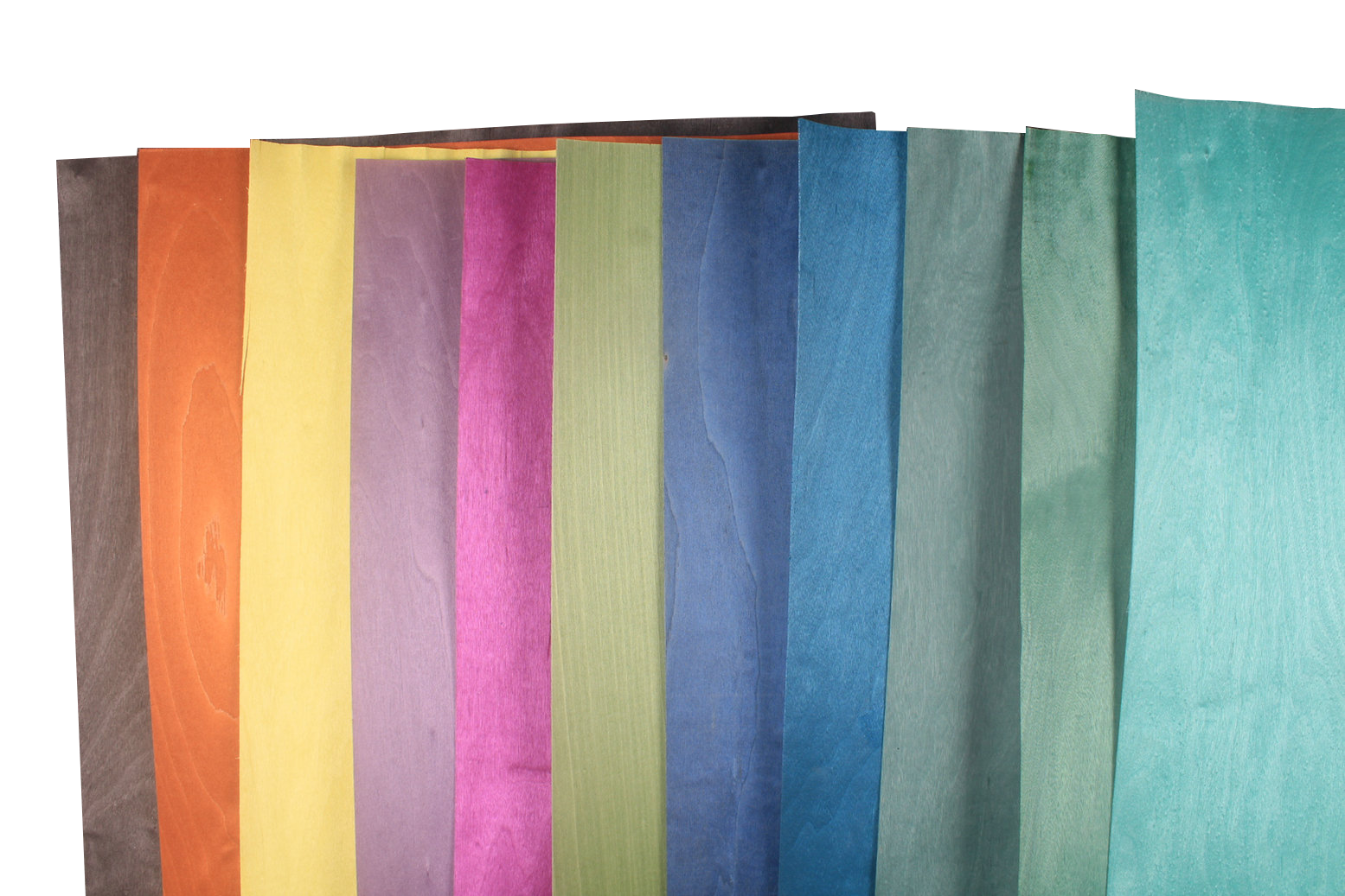 various colored veneers for cue making