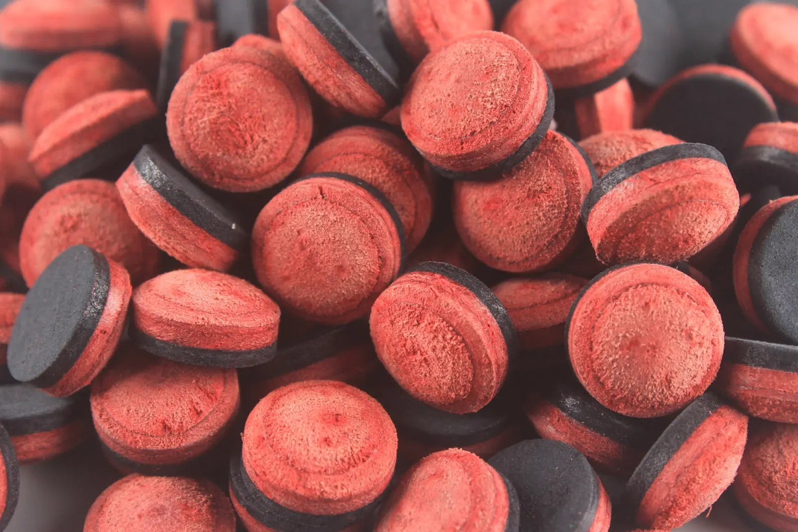 11 mm Woods Cues Tips Pig Skin Layered Tips - Red WOODS CUES