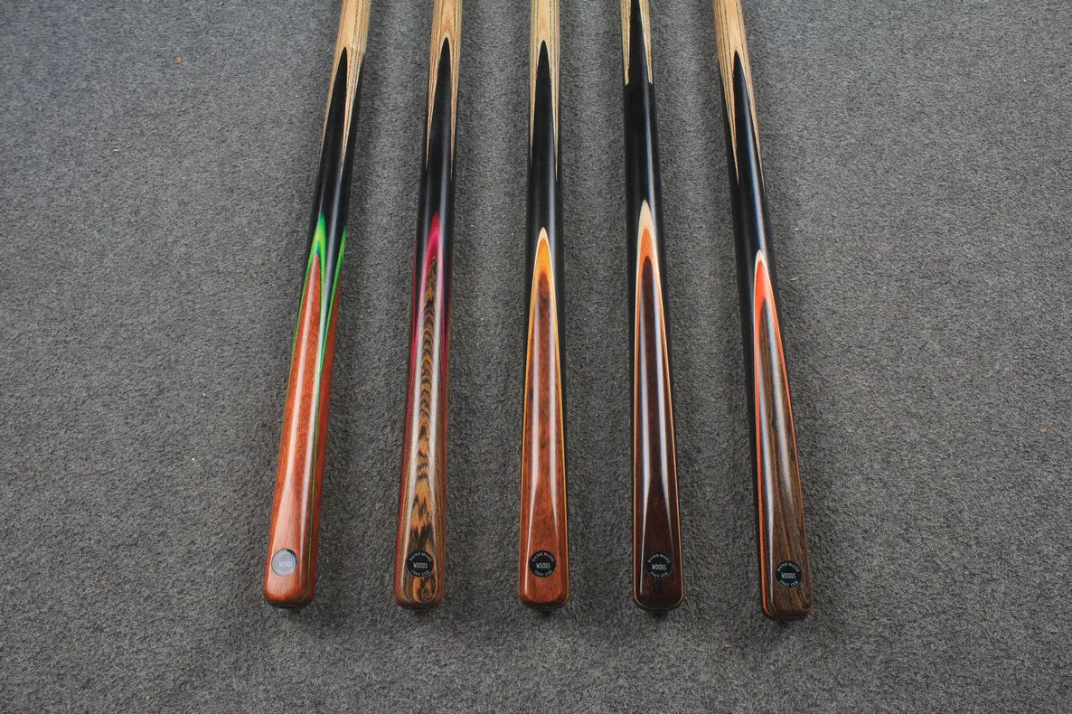CHEVRONS+ 1/2 ash chinese 8 ball pool cue #1584-#1588 WOODS CUES