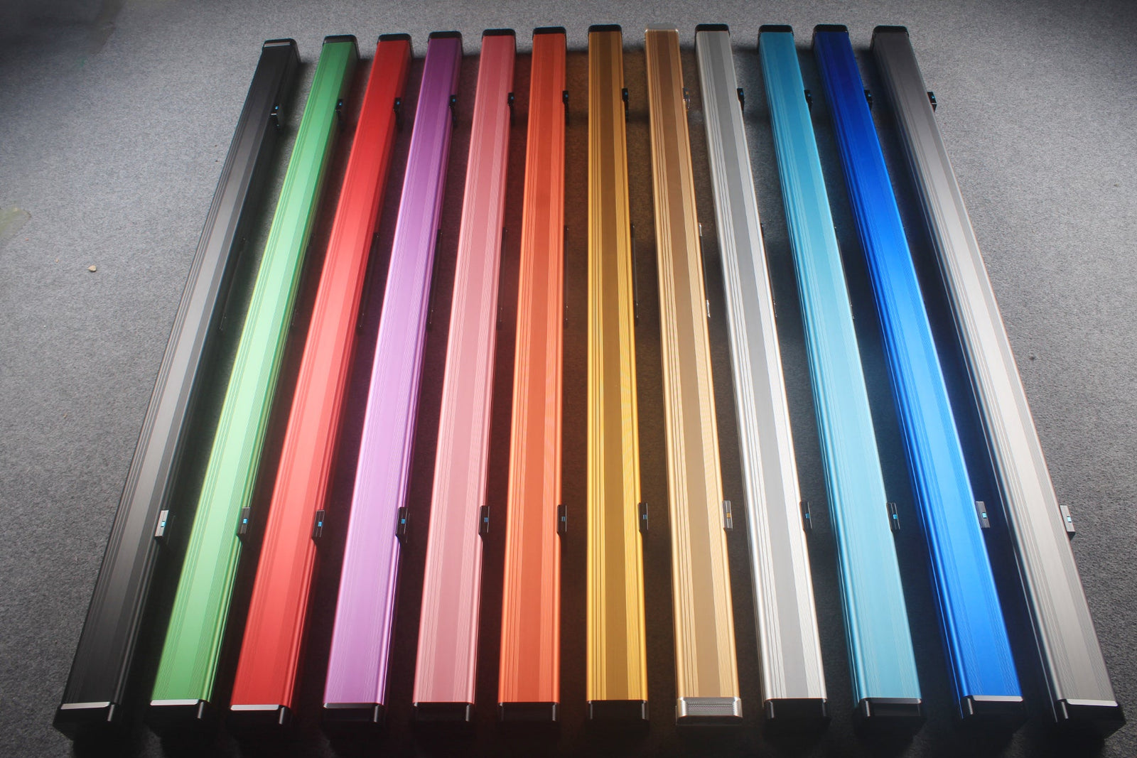 Premium Aluminium Snooker Cue Case – 2 Slots, Adjustable 148/152cm Interior WOODS CUES