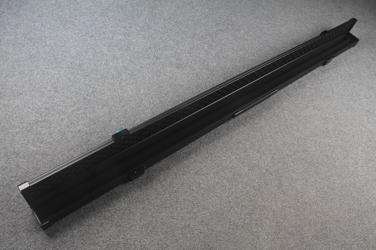 Premium Aluminium Snooker Cue Case – 2 Slots, Adjustable 148/152cm Interior WOODS CUES