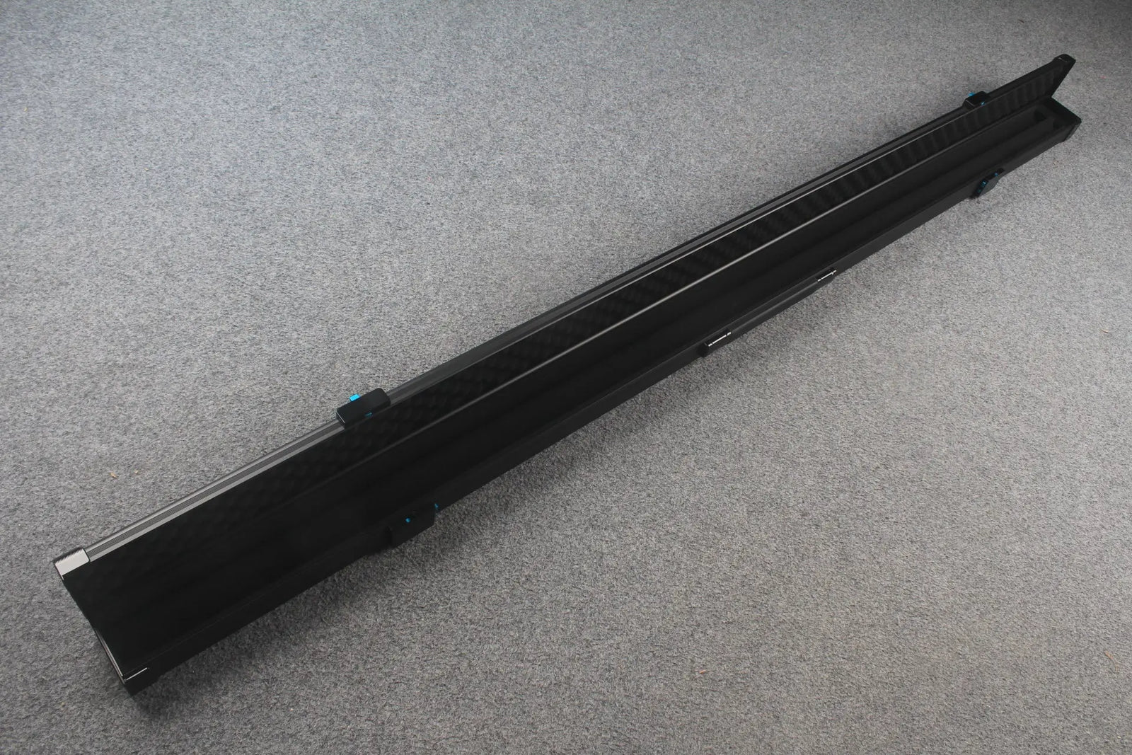 Premium Aluminium Snooker Cue Case – 2 Slots, Adjustable 148/152cm Interior WOODS CUES