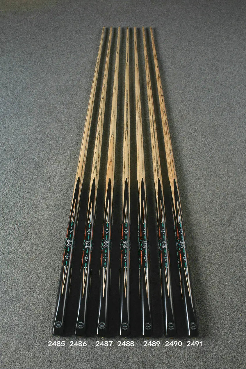 1 piece ash inaly snooker cue #2485 - # 2491 WOODS CUES