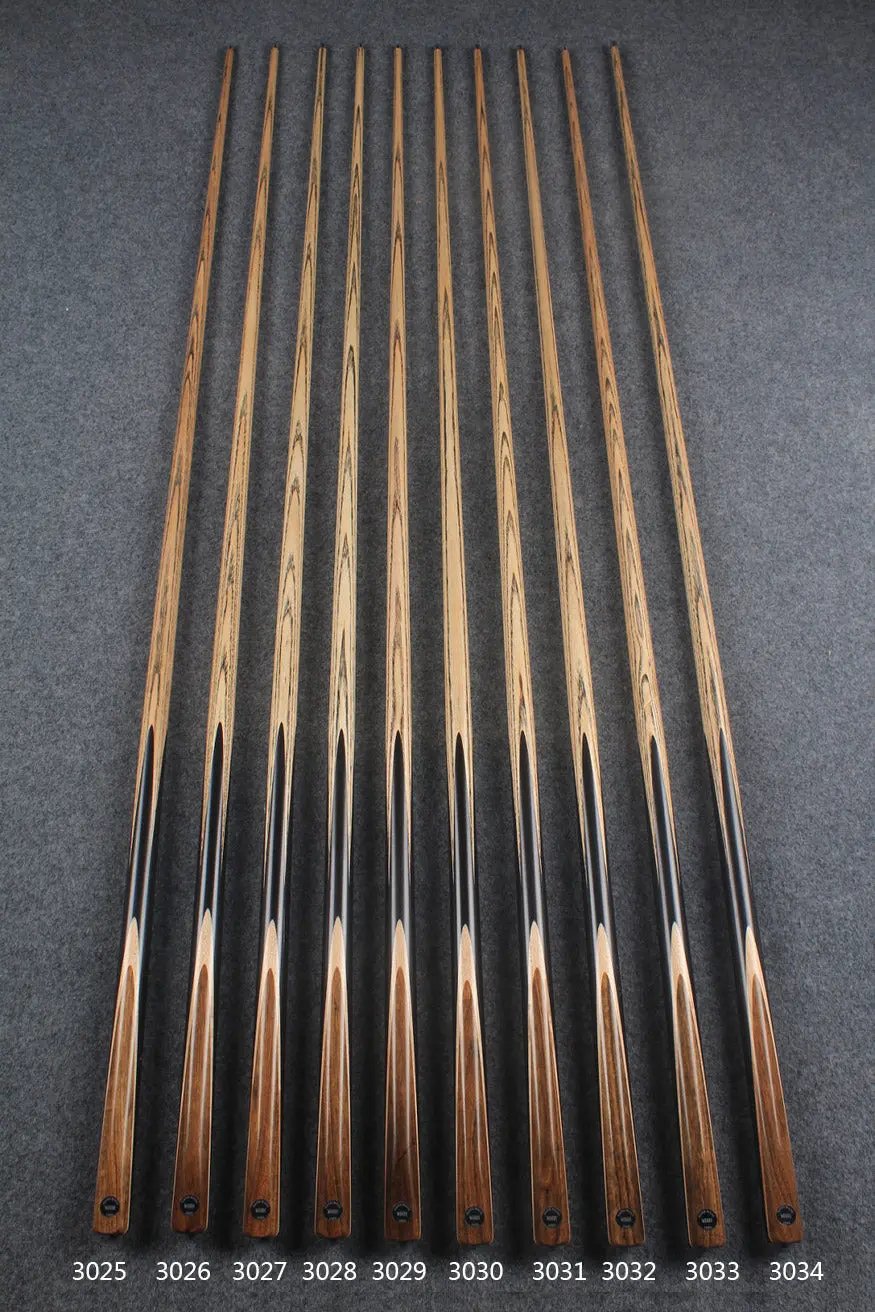 woods 1 piece handmade ash snooker/pool cue ronnie o'sullivan replica splicing 58 inch WOODS CUES