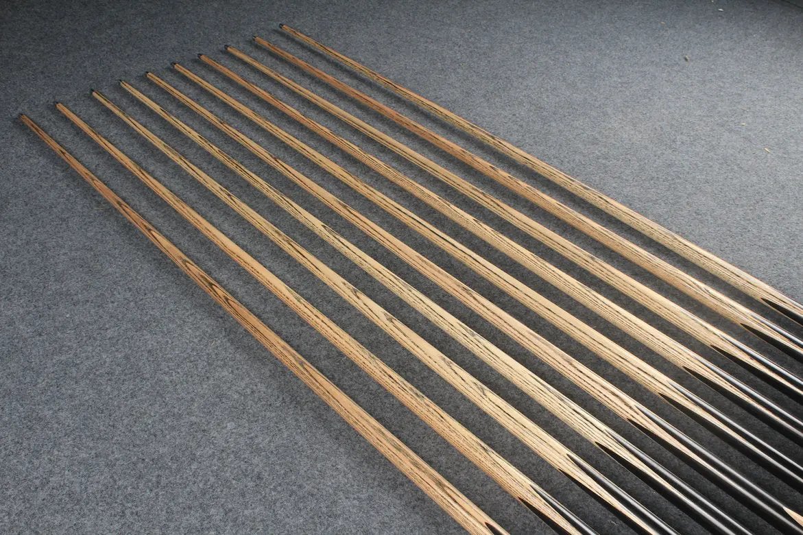 woods 1 piece handmade ash snooker/pool cue ronnie o'sullivan replica splicing 58 inch WOODS CUES