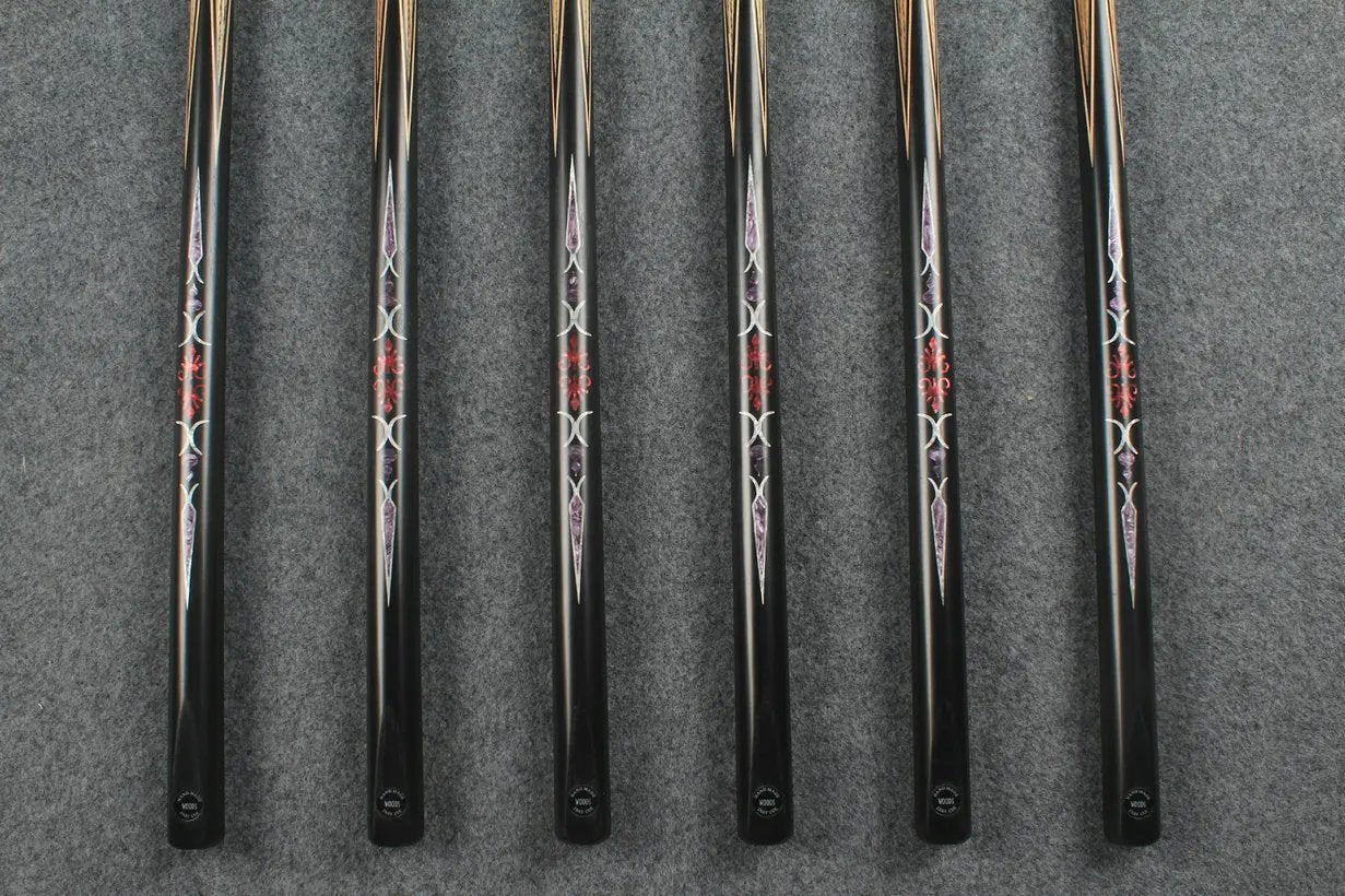 CHEVRONS+1 piece ash inlay english pool cue #3050 - # 3055 WOODS CUES