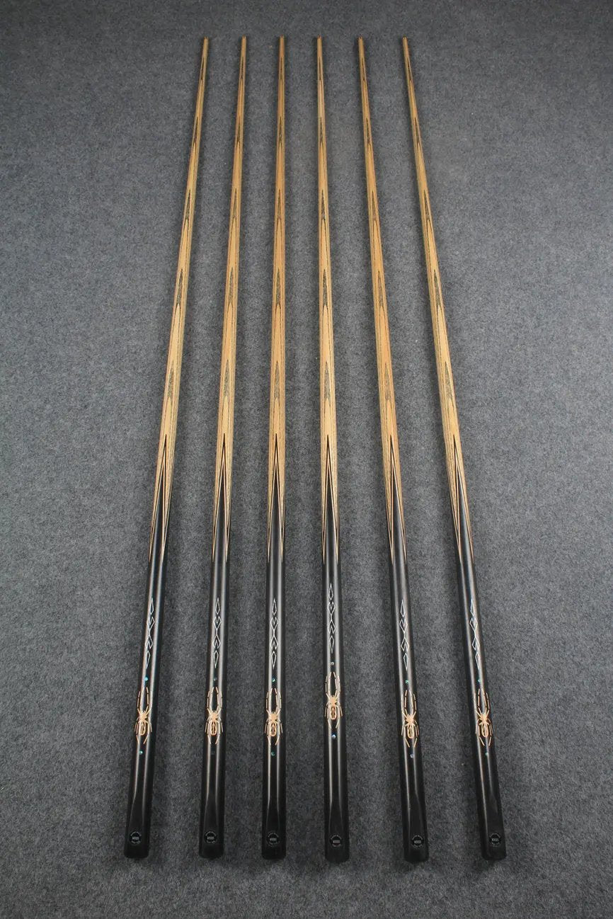 CHEVRONS+1 piece ash inlay english pool cue #3060 - # 3065 WOODS CUES