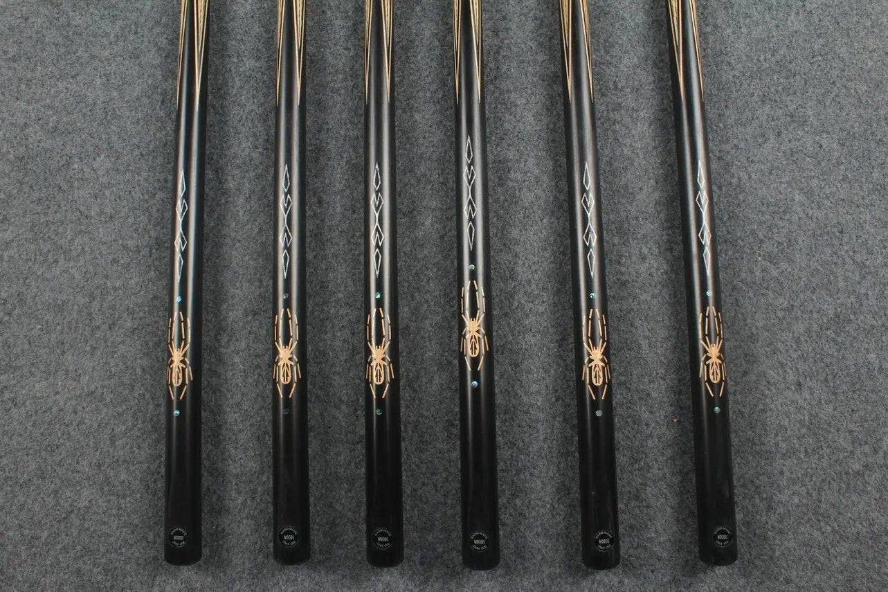 CHEVRONS+1 piece ash inlay english pool cue #3060 - # 3065 WOODS CUES
