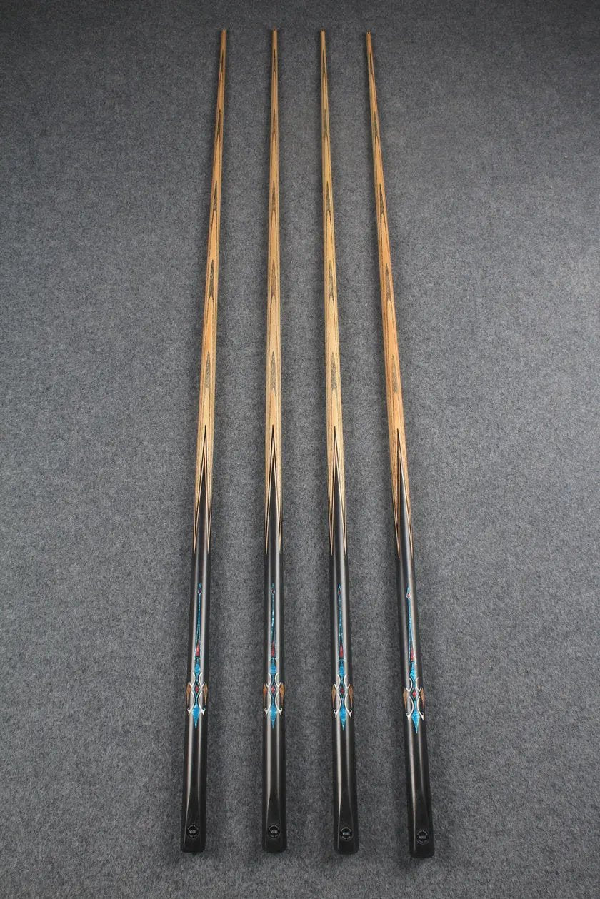 CHEVRONS+ 1 piece ash inlay english pool cue #3070 - # 3073 WOODS CUES