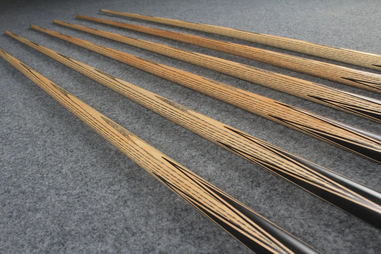 1 piece ash inaly snooker cue #3074 - # 3079 WOODS CUES