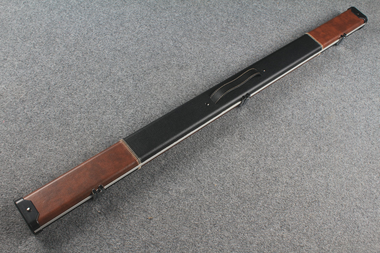 3/4 leather case aluminium construction with 2 slots ~halo style WOODS CUES