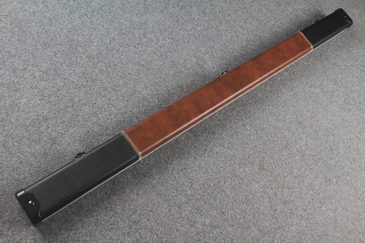 3/4 leather case aluminium construction with 2 slots ~halo style WOODS CUES