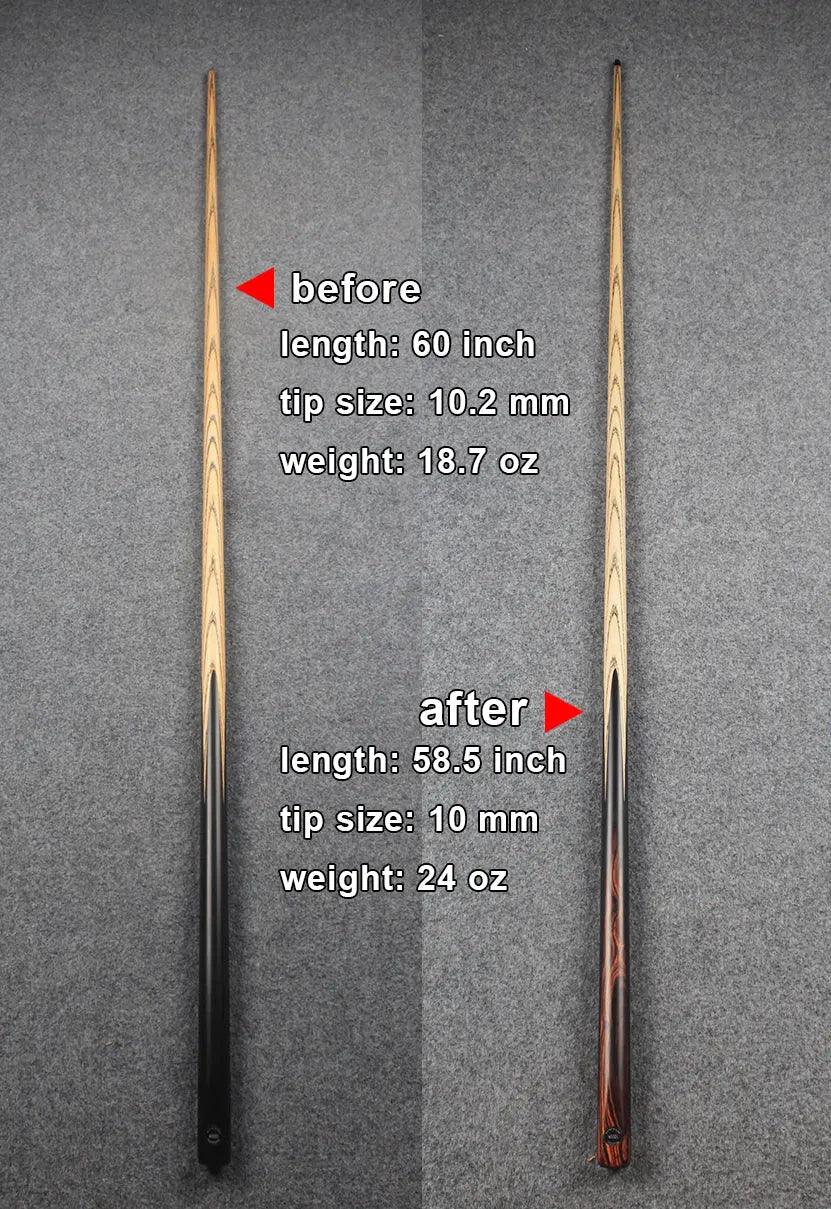 Cue Alteration Service – Add to Your Woods Cue Order