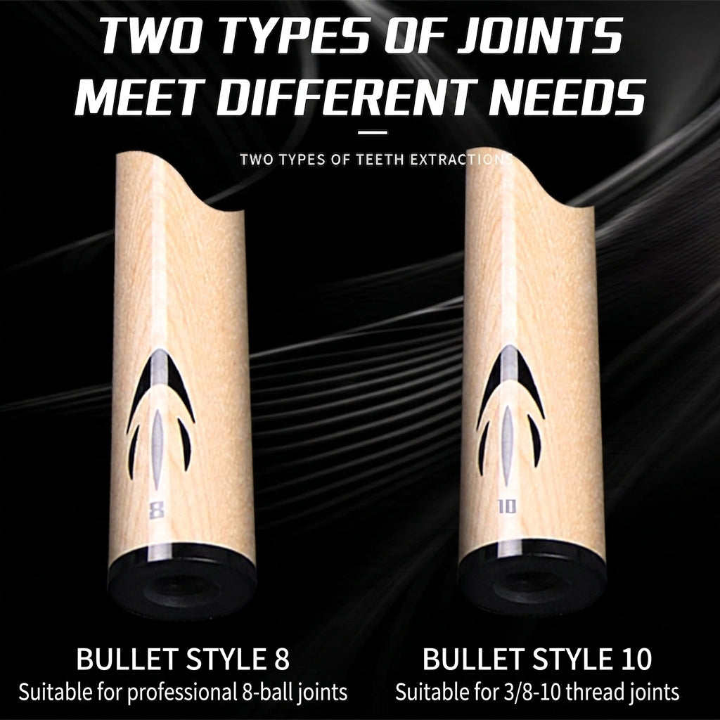 PERI Bullet Style Shaft for Chinese 8-Ball Billiard Cue – Single Shaft Only (8-Thread / 10-Thread Joint) PERI