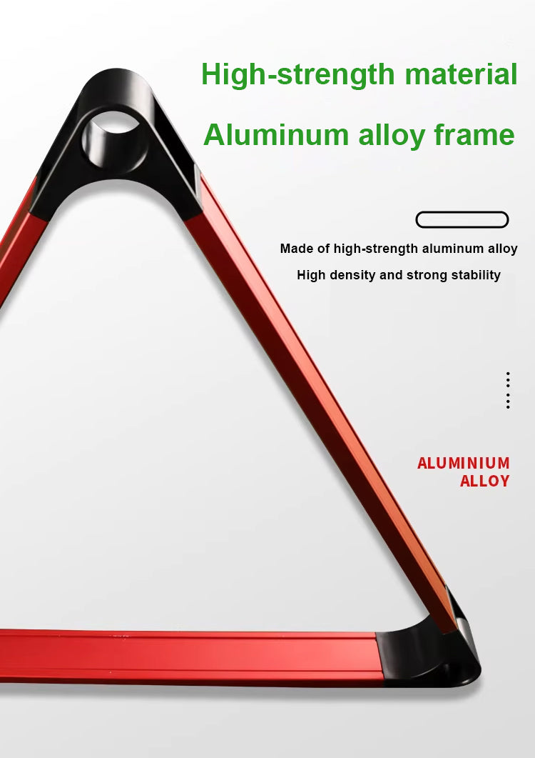 Premium Aluminum Alloy Triangle Rack for Chinese 8-Ball & Snooker WOODS CUES