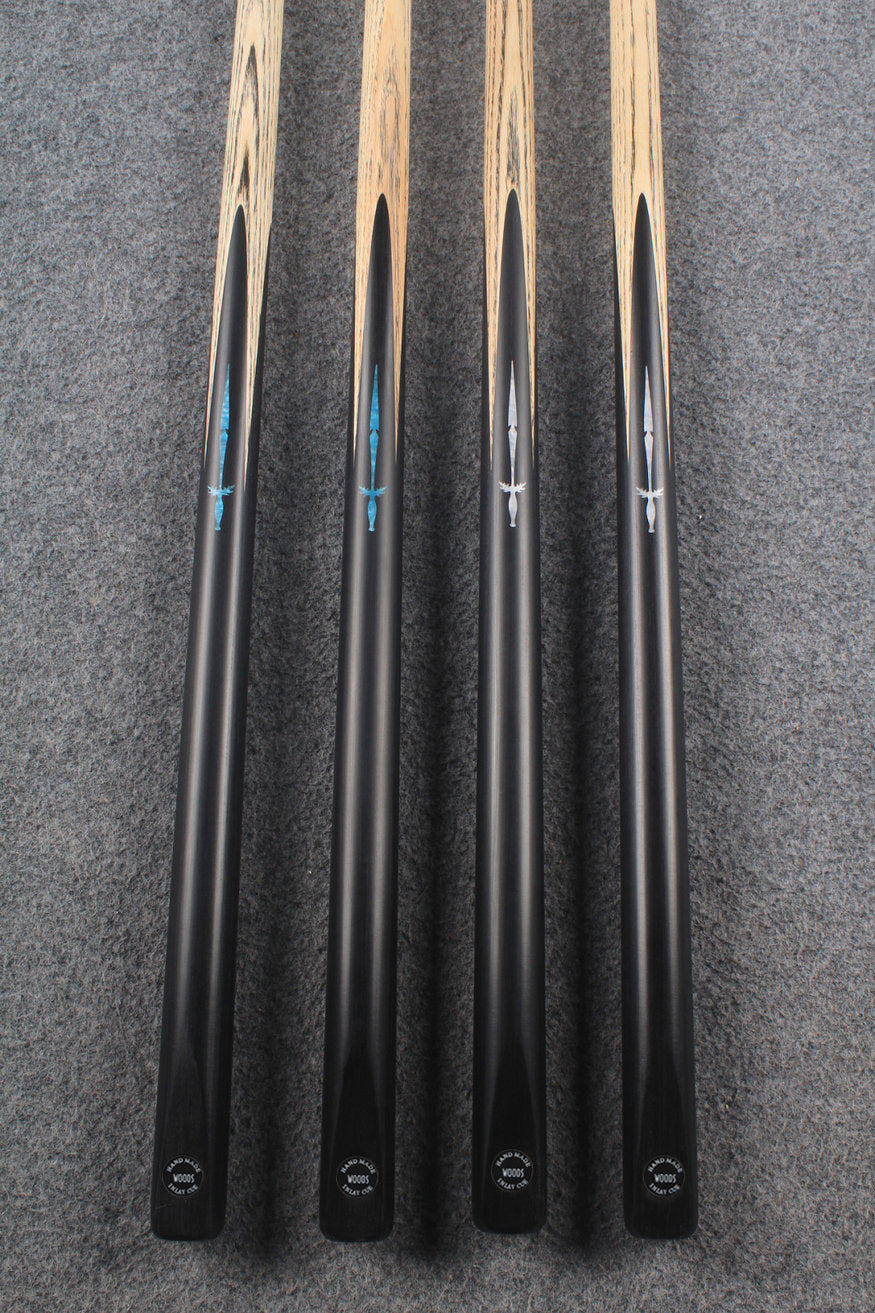1 piece ash inlay snooker cue #5077-5080 WOODS CUES