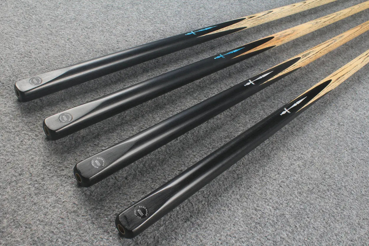 1 piece ash inlay snooker cue #5077-5080 WOODS CUES