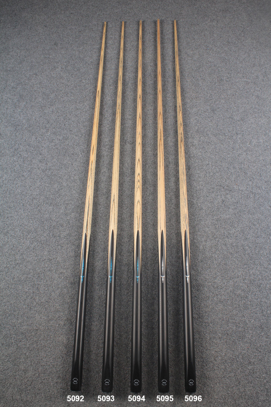 1 piece ash inlay english pool cue #5092-#5096