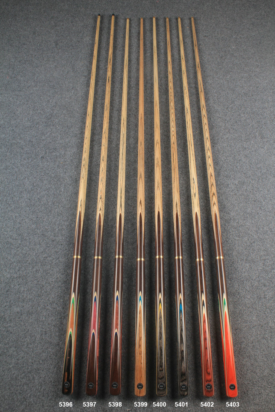 3/4 ash chinese 8 ball pool cue #5396 - #5403 WOODS CUES