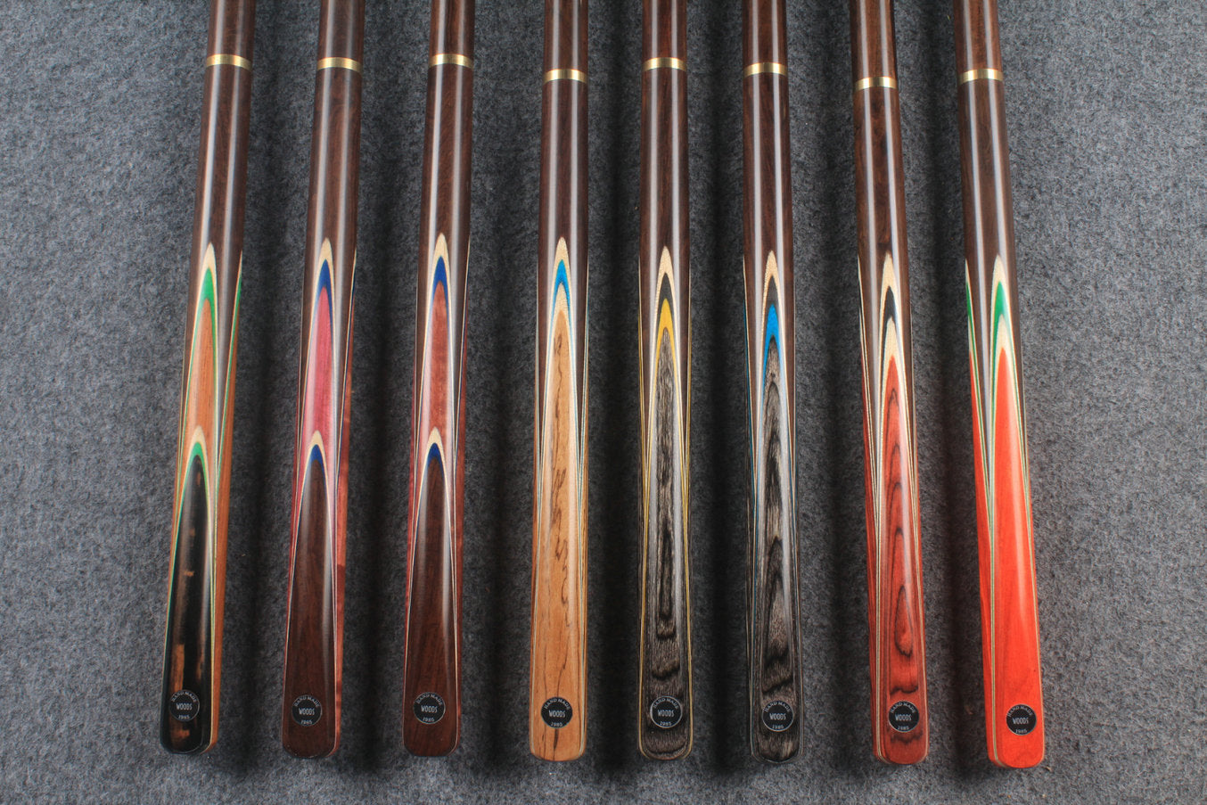 3/4 ash chinese 8 ball pool cue #5396 - #5403 WOODS CUES