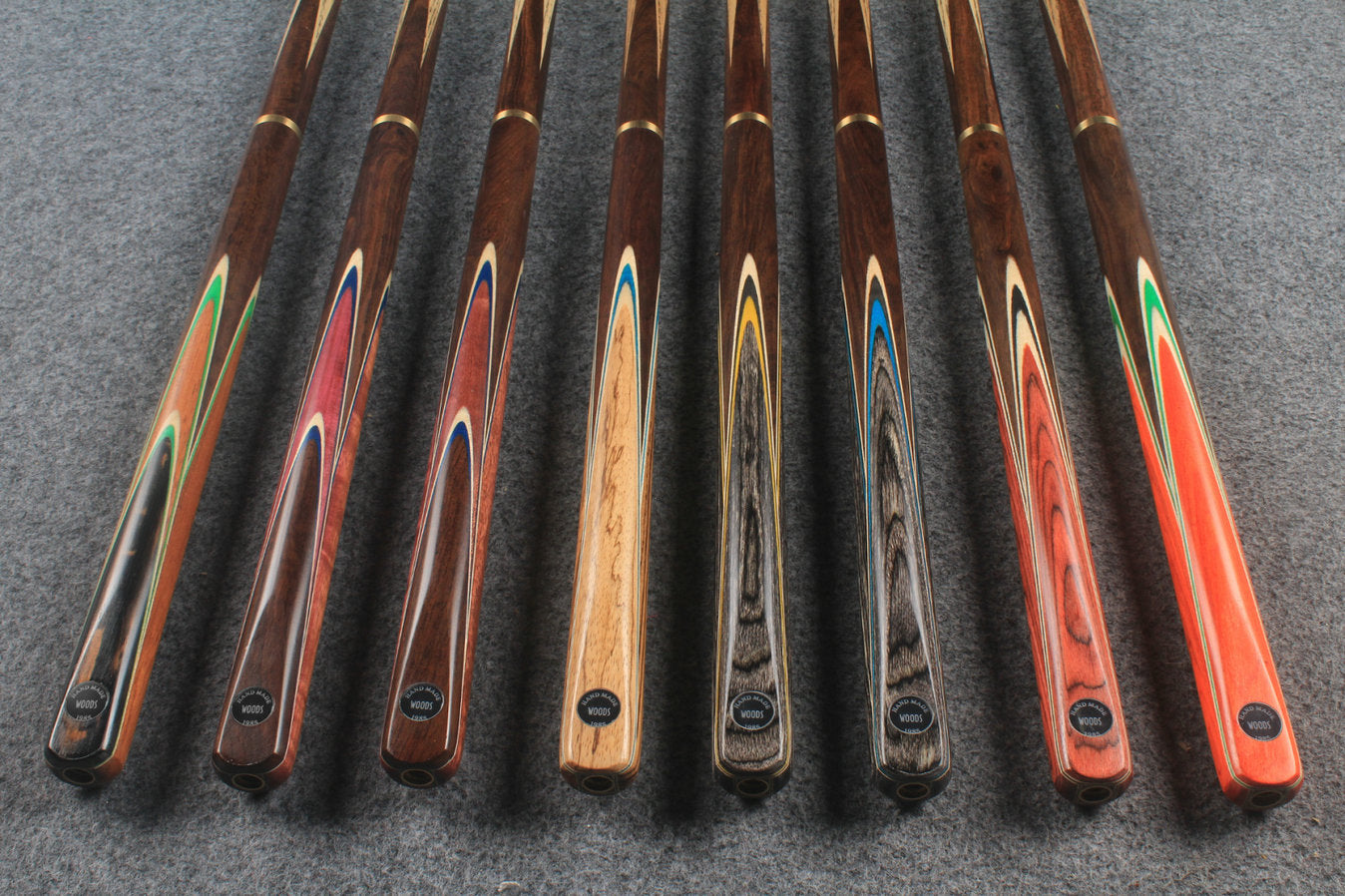 3/4 ash chinese 8 ball pool cue #5396 - #5403 WOODS CUES