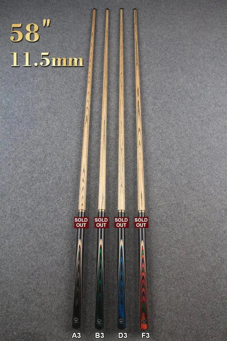 3/4 ASH 57''/58'' BREAK CUE 11 mm/ 11.5mm/ 12mm tip