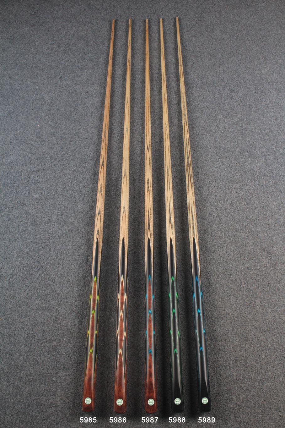 1 piece ash english pool cue rocket series #5985- #5989 WOODS CUES