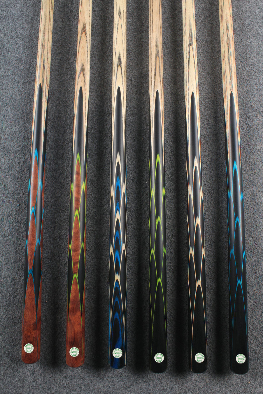 1 piece ash snooker cue rocket series #5996- #6001 WOODS CUES