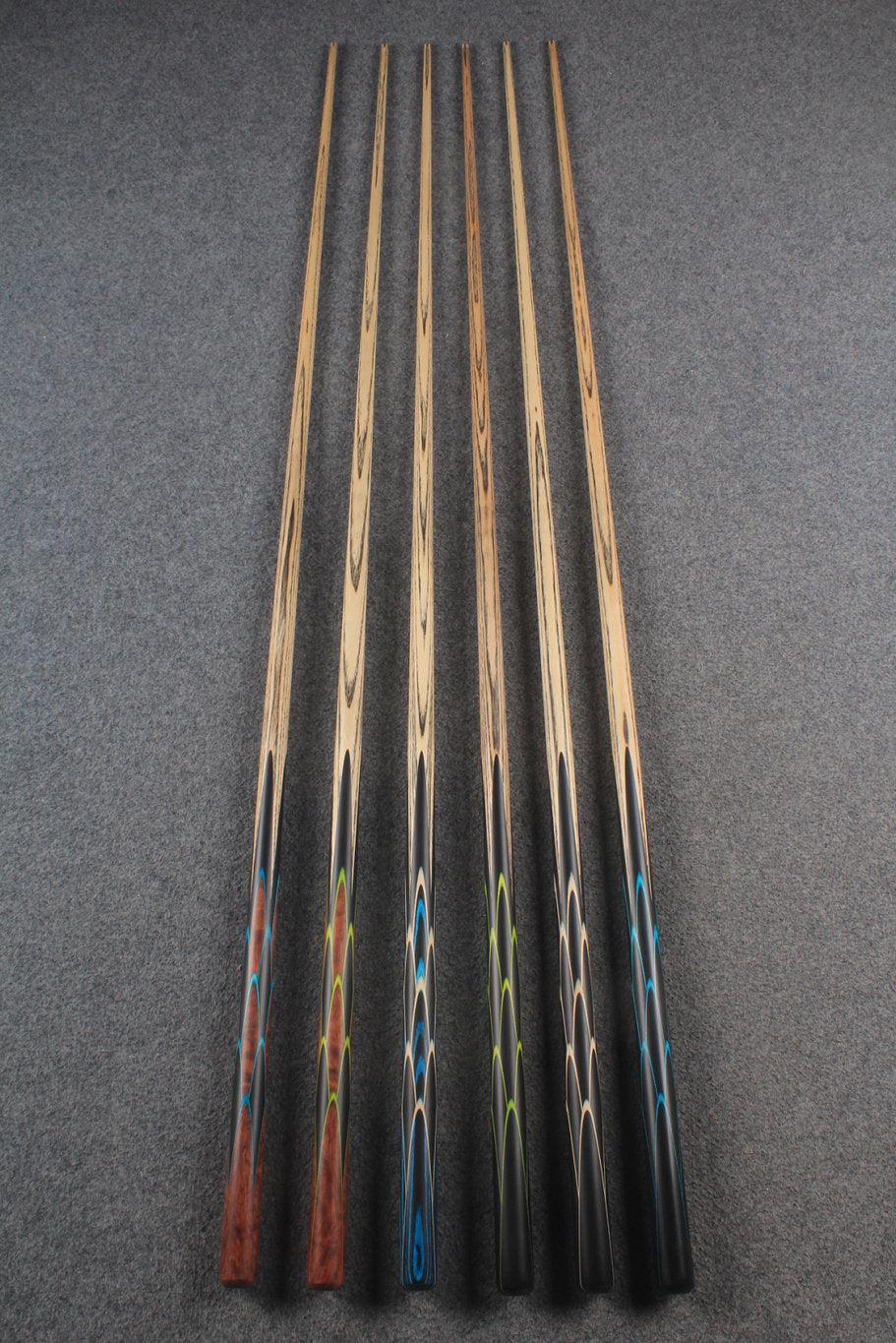 1 piece ash snooker cue rocket series #5996- #6001 WOODS CUES