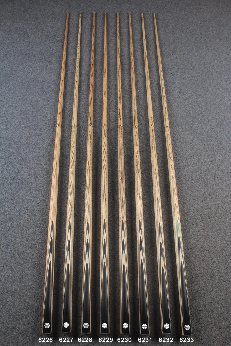 1/2 ash 60'' 8 ball cue # 6226 - 6233