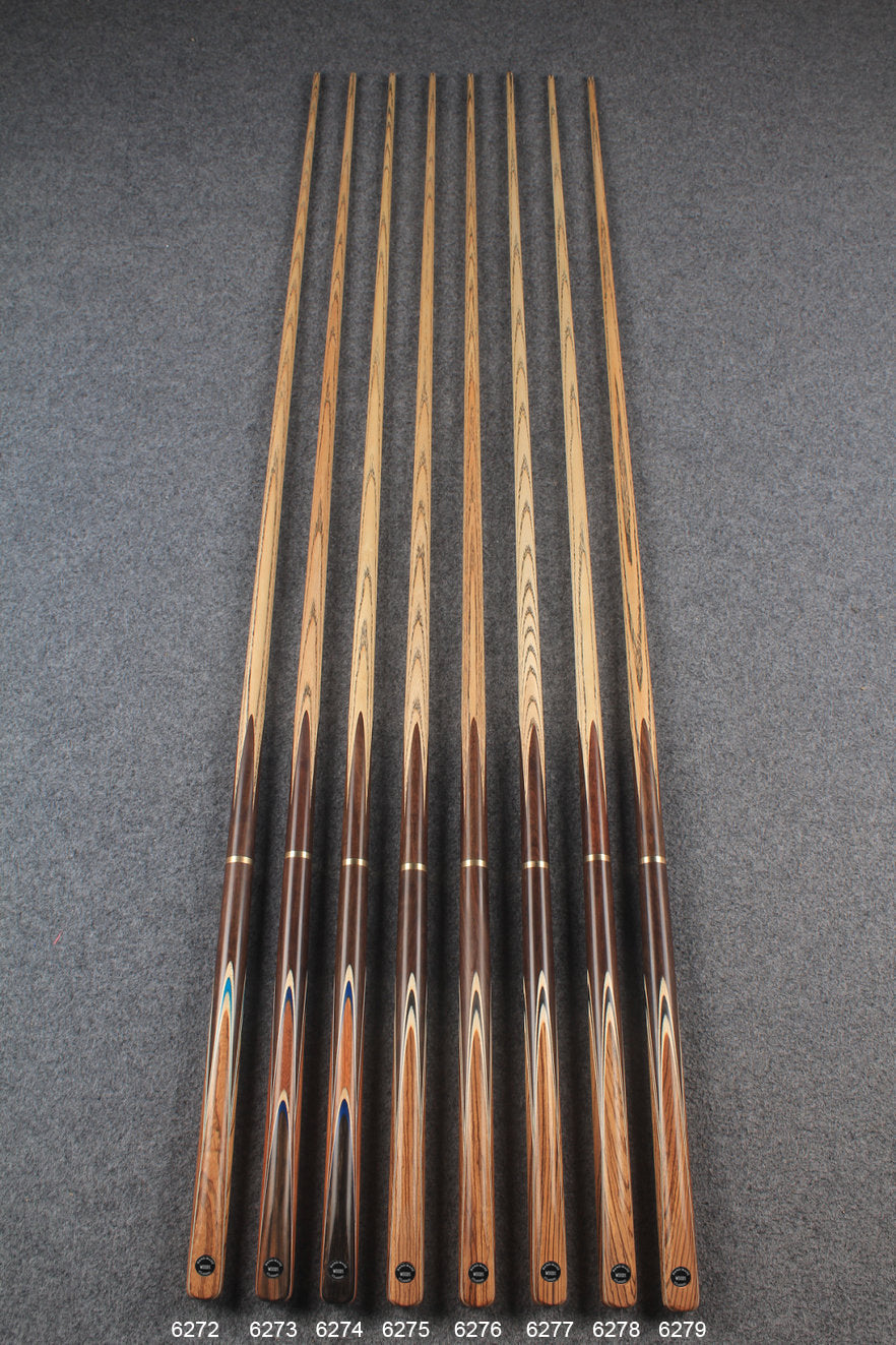 3/4 ash english pool cue  #6272 - #6279 WOODS CUES