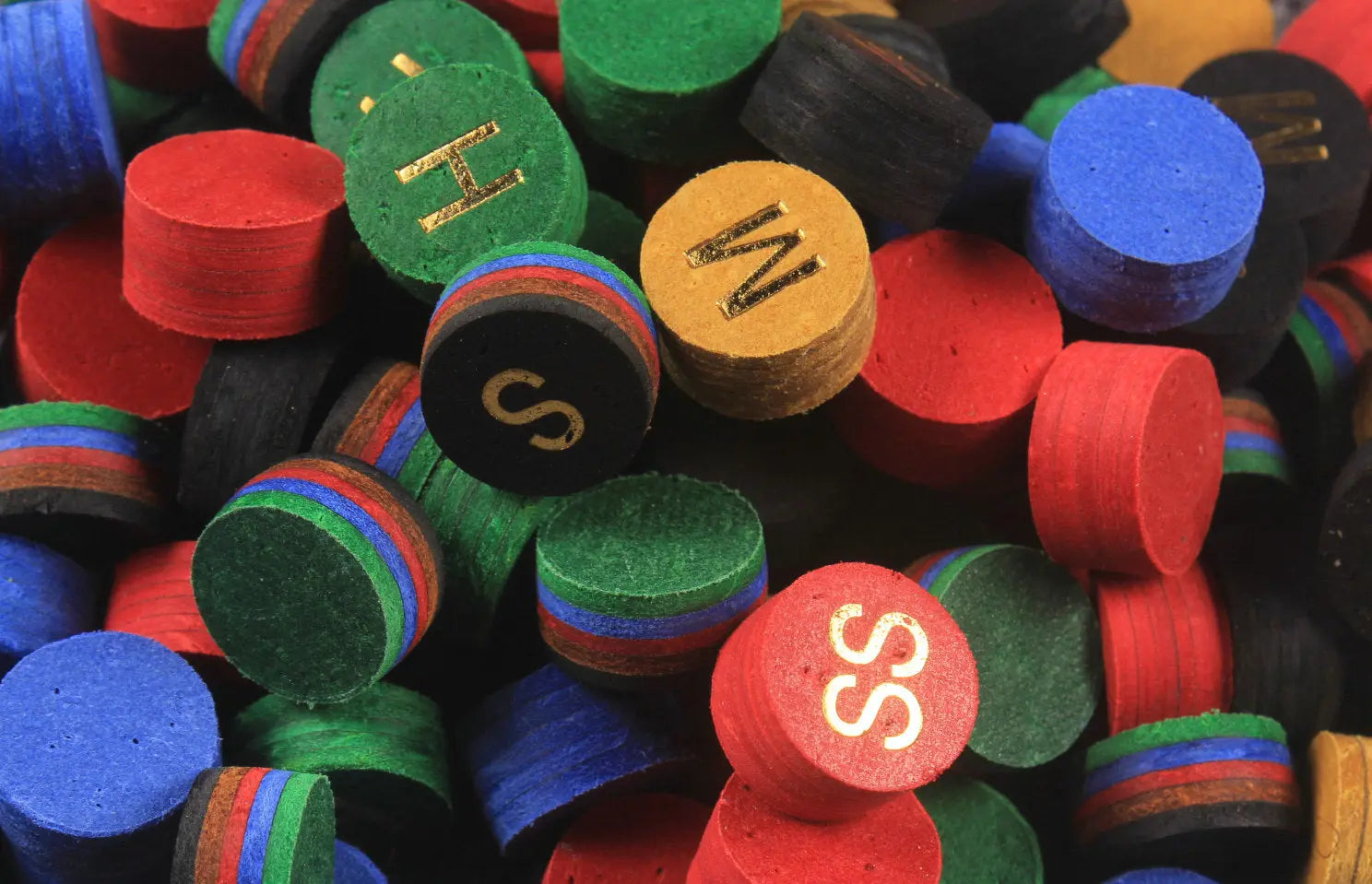 11 mm woods cues tips pig skin layered tips WOODS CUES