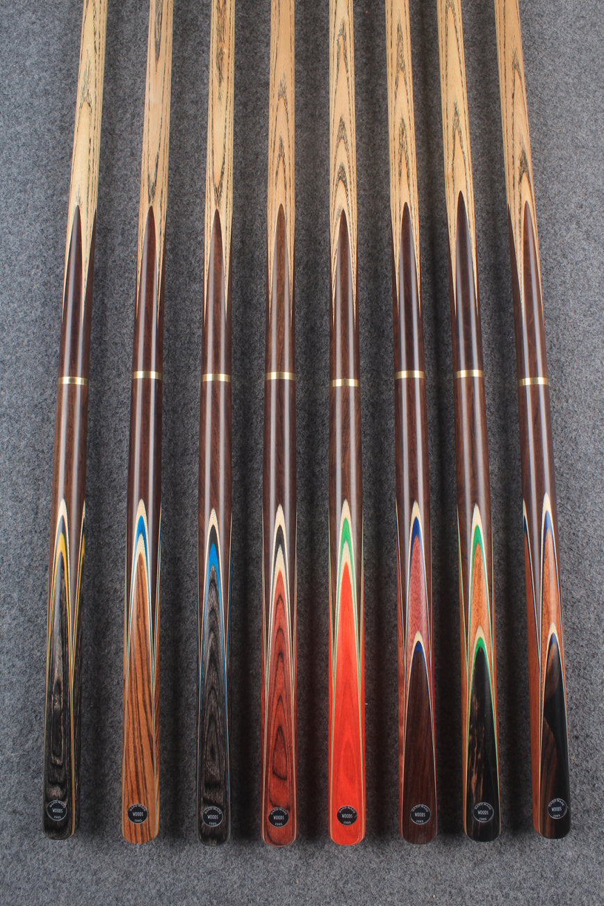 3/4 ash chinese 8 ball pool cue #6595 - #6602 WOODS CUES