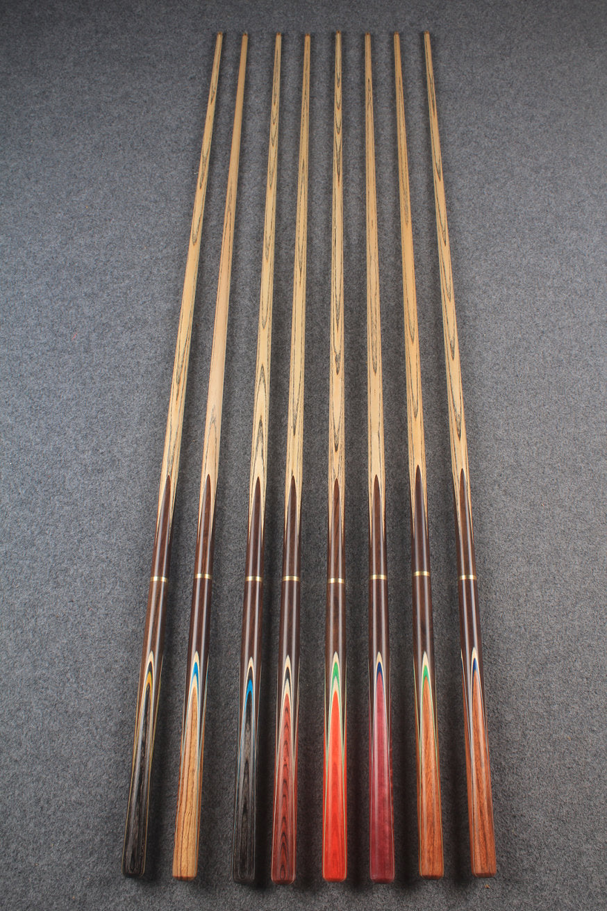 3/4 ash chinese 8 ball pool cue #6595 - #6602 WOODS CUES