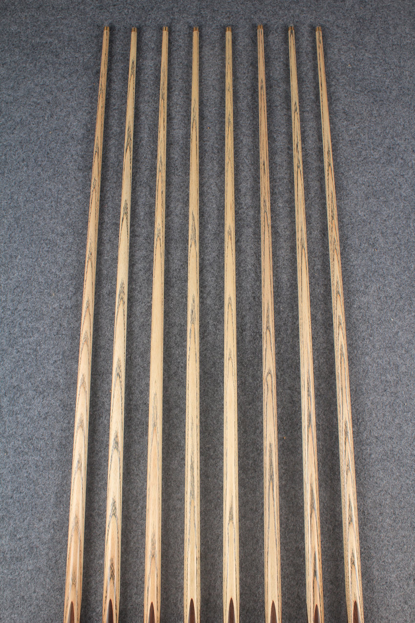 3/4 ash chinese 8 ball pool cue #6603 - #6610 WOODS CUES
