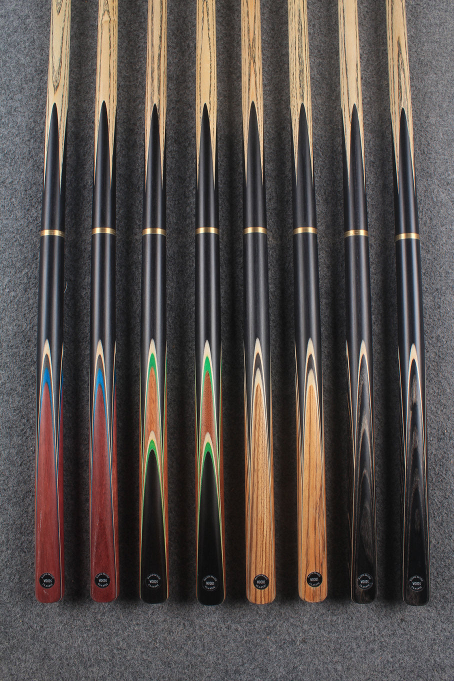 3/4 ash chinese 8 ball pool cue #6611 - #6618 WOODS CUES