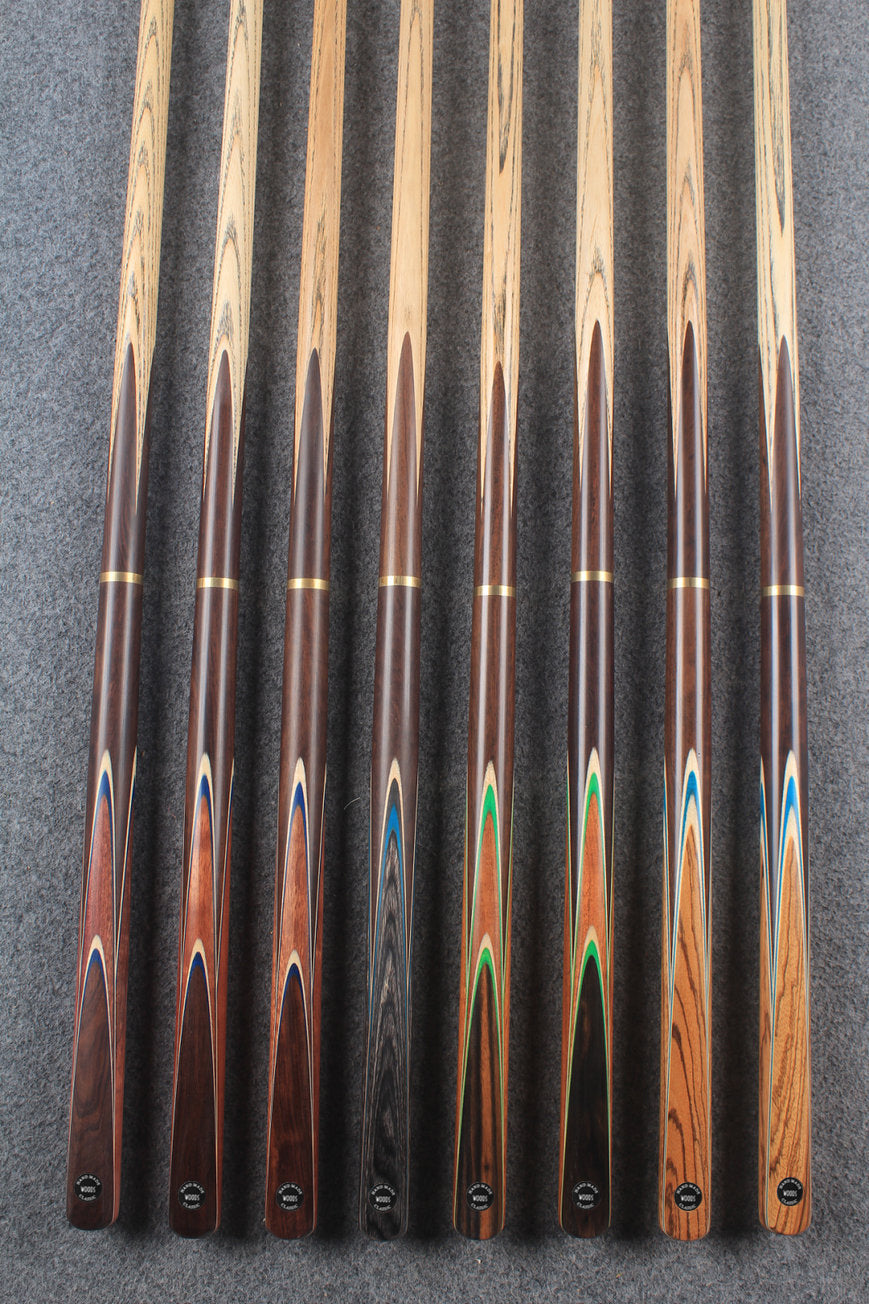 3/4 ash chinese 8 ball pool cue #6633 - #6640 WOODS CUES