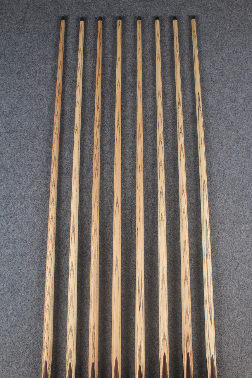 3/4 ash chinese 8 ball pool cue #6633 - #6640 WOODS CUES