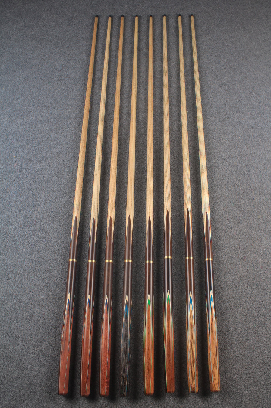 3/4 ash chinese 8 ball pool cue #6633 - #6640 WOODS CUES