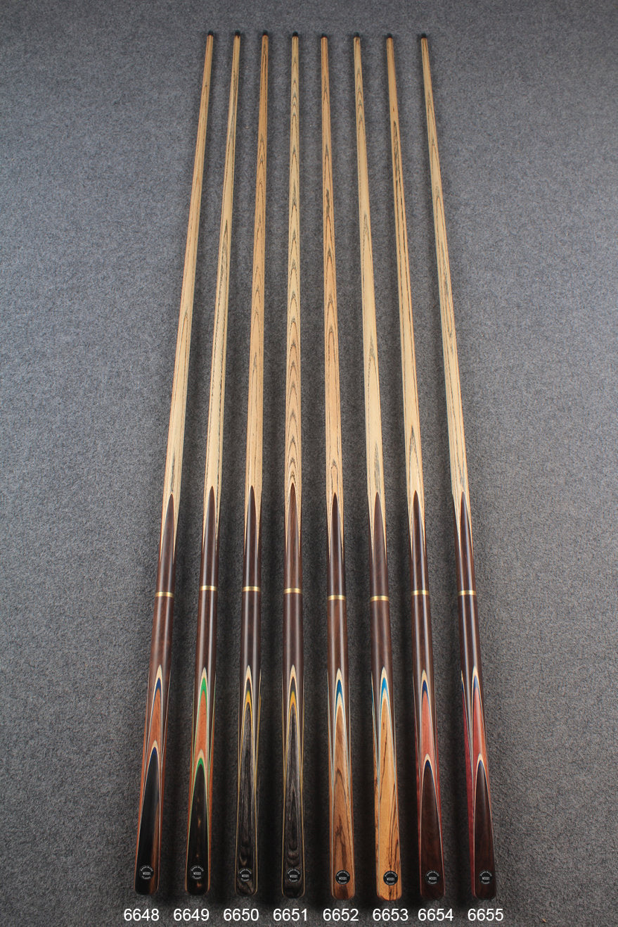 3/4 ash chinese 8 ball pool cue #6648 - #6655 WOODS CUES