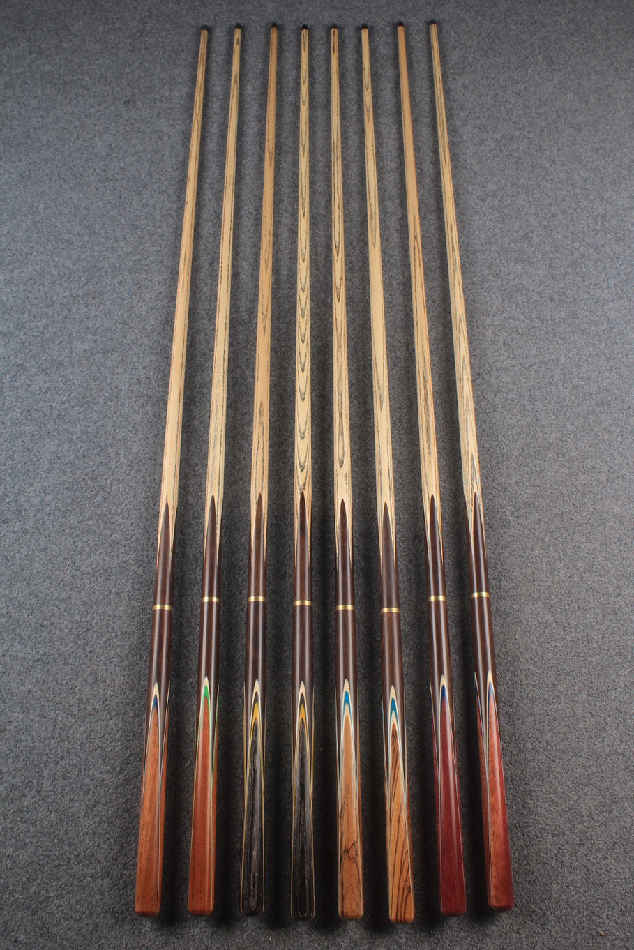 3/4 ash chinese 8 ball pool cue #6648 - #6655 WOODS CUES