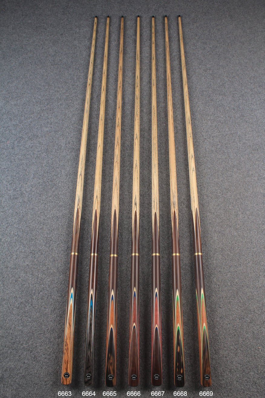 3/4 ash chinese 8 ball pool cue #6663 - #6669 WOODS CUES