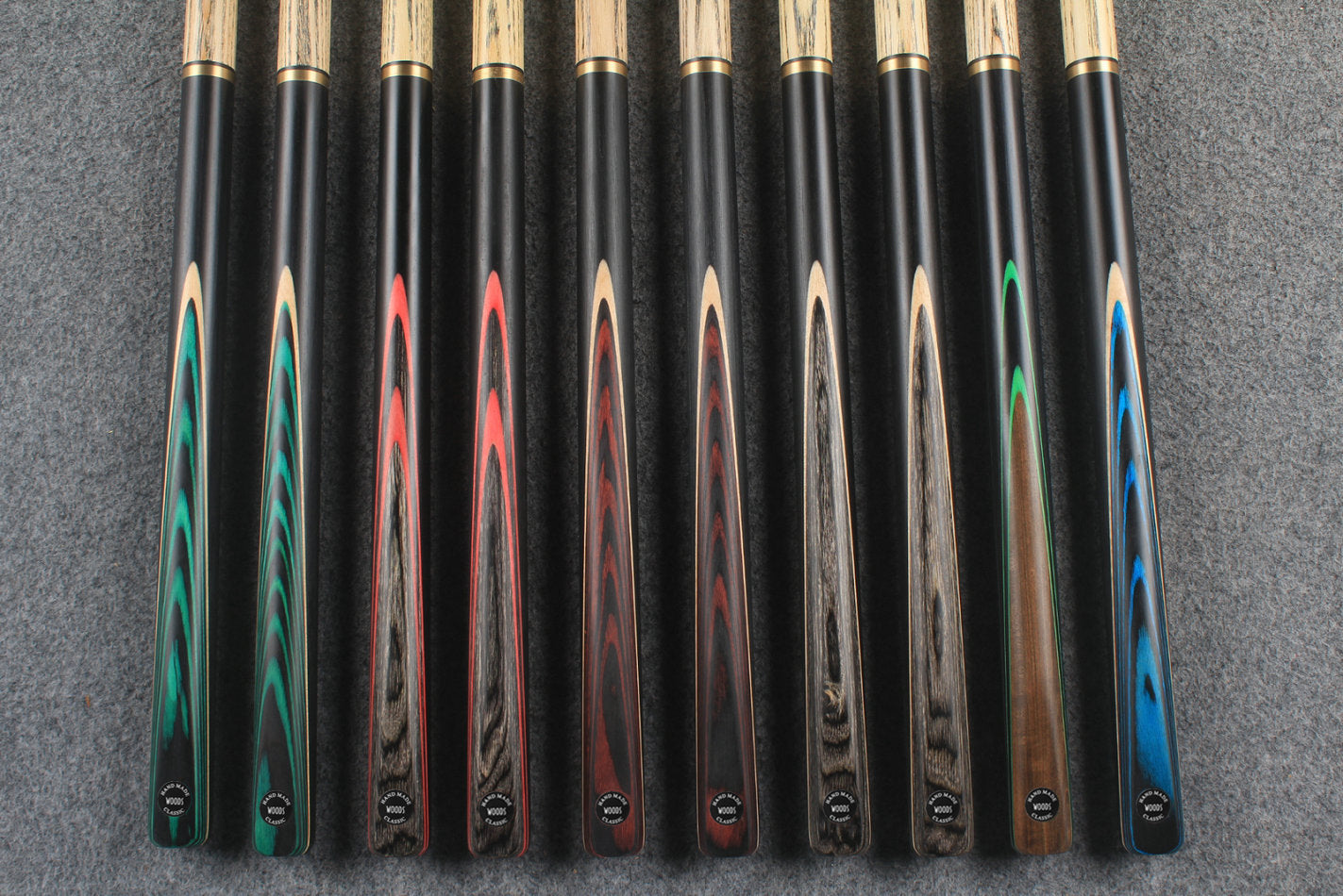 3/4 ash chinese 8 ball pool cue #6671 - #6680 WOODS CUES