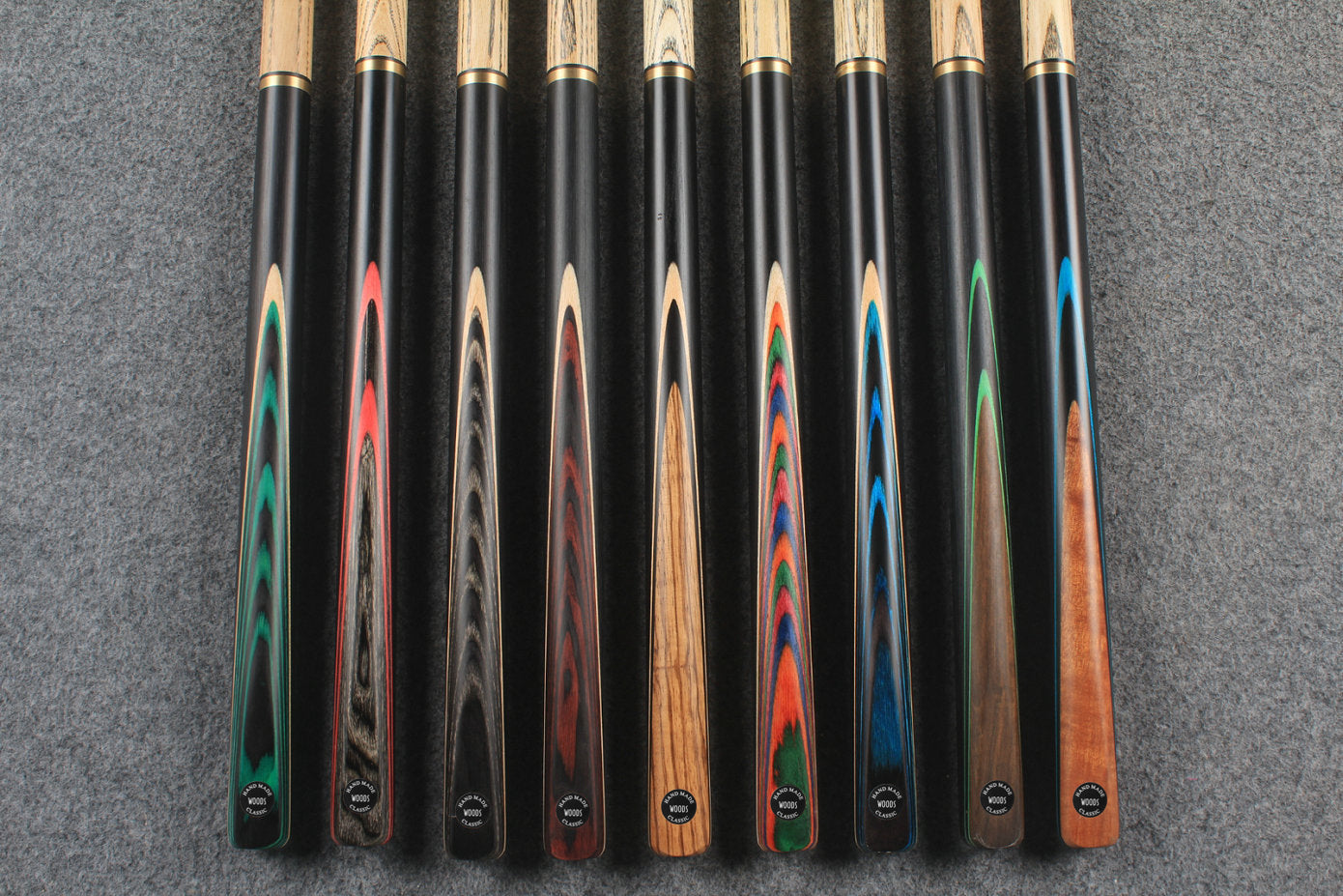 3/4 ash chinese 8 ball pool cue #6681 - #6689 WOODS CUES