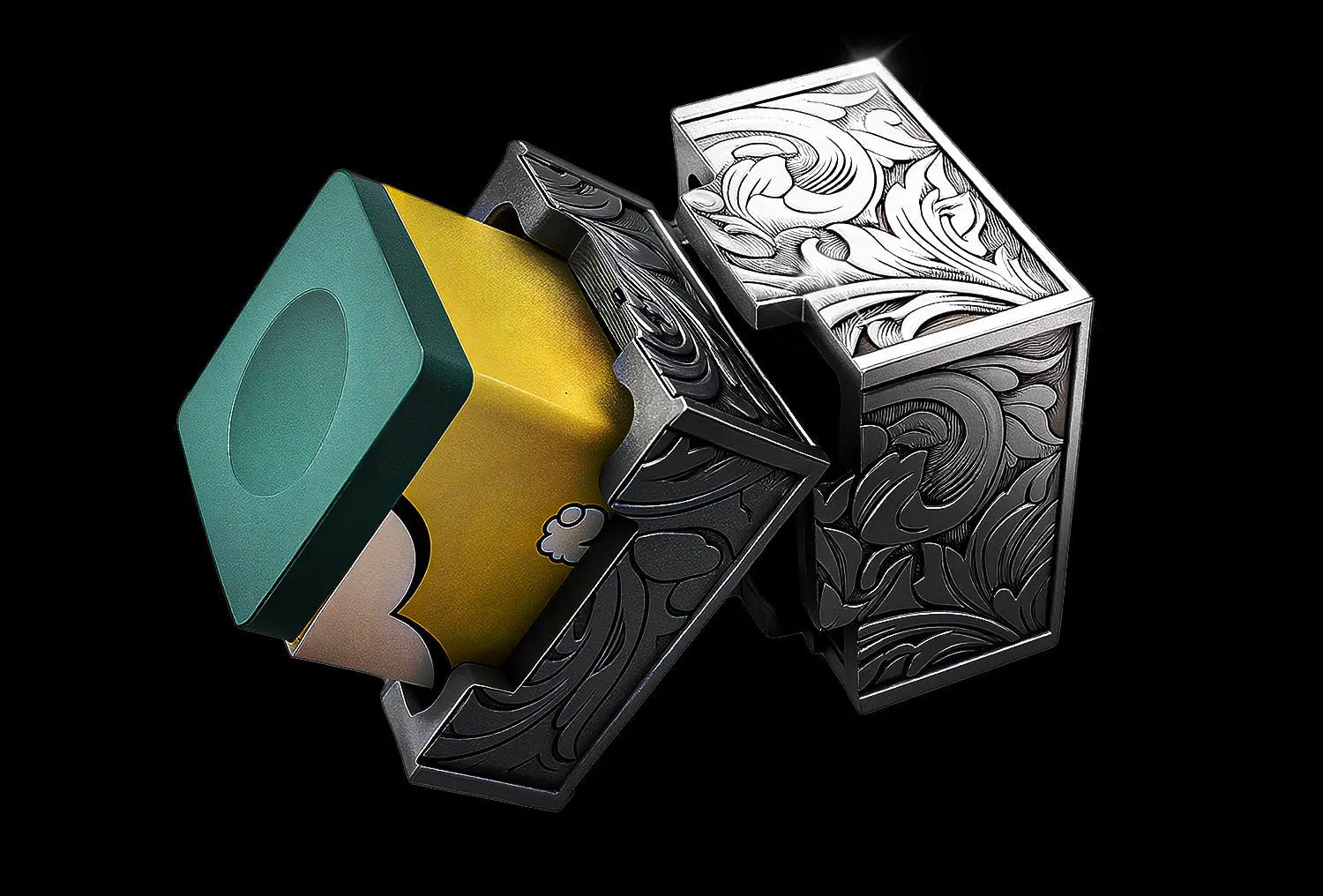 Premium Billiards Chalk Holder - Magnetic Pool Cue Chalk Clip WOODS CUES