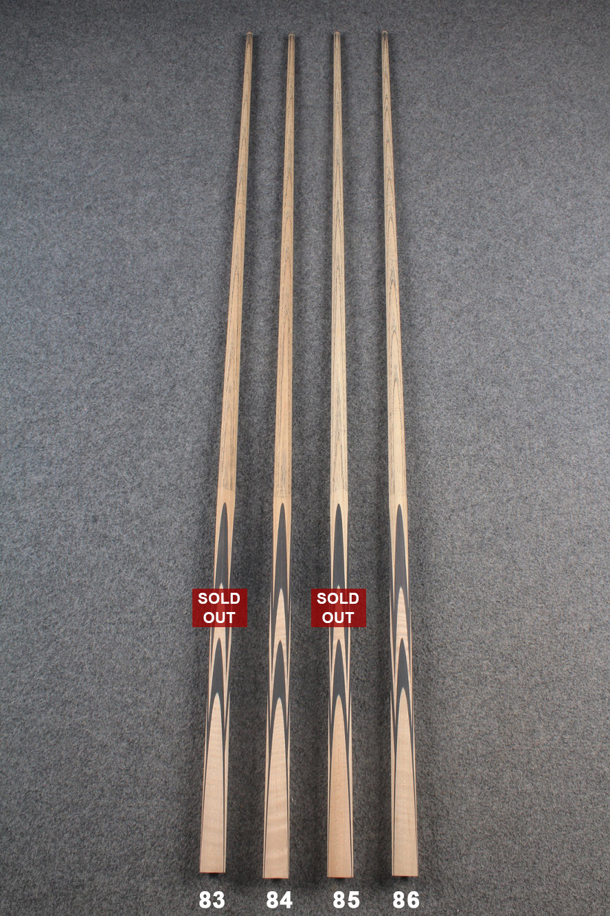 custom-made: woods 1 piece handmade ASH snooker / pool cue #83-#86 - made to order WOODS CUES