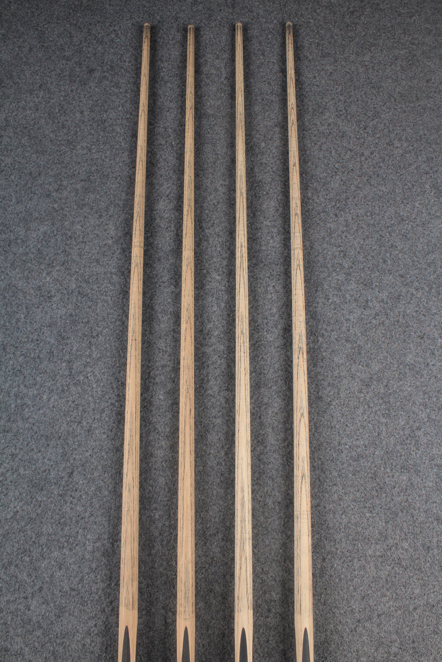 custom-made: woods 1 piece handmade ASH snooker / pool cue #83-#86 - made to order WOODS CUES