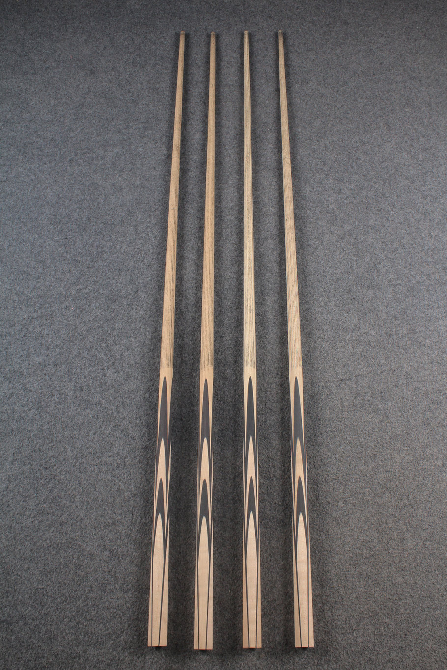 custom-made: woods 1 piece handmade ASH snooker / pool cue #83-#86 - made to order WOODS CUES