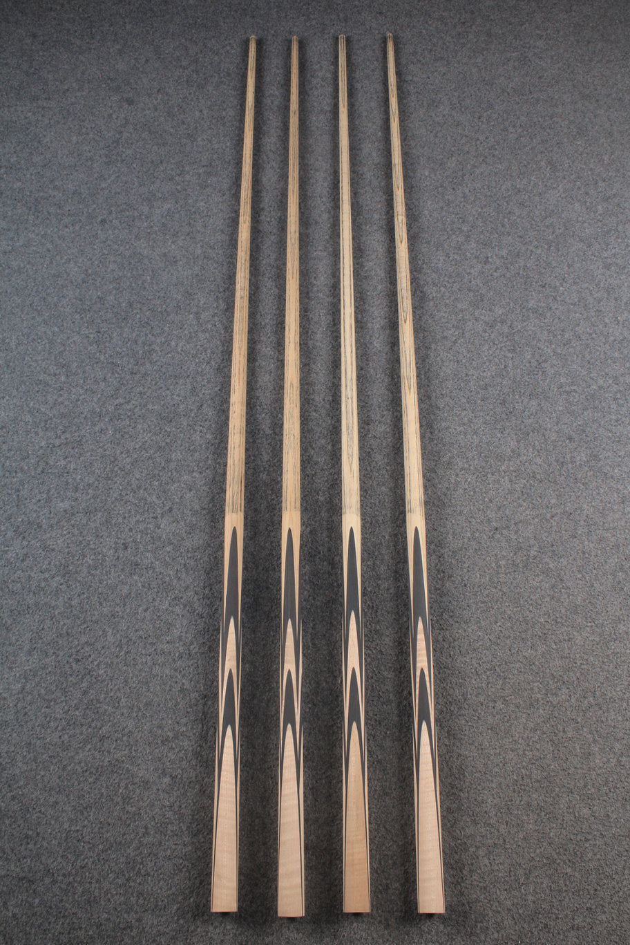 custom-made: woods 1 piece handmade ASH snooker / pool cue #83-#86 - made to order WOODS CUES