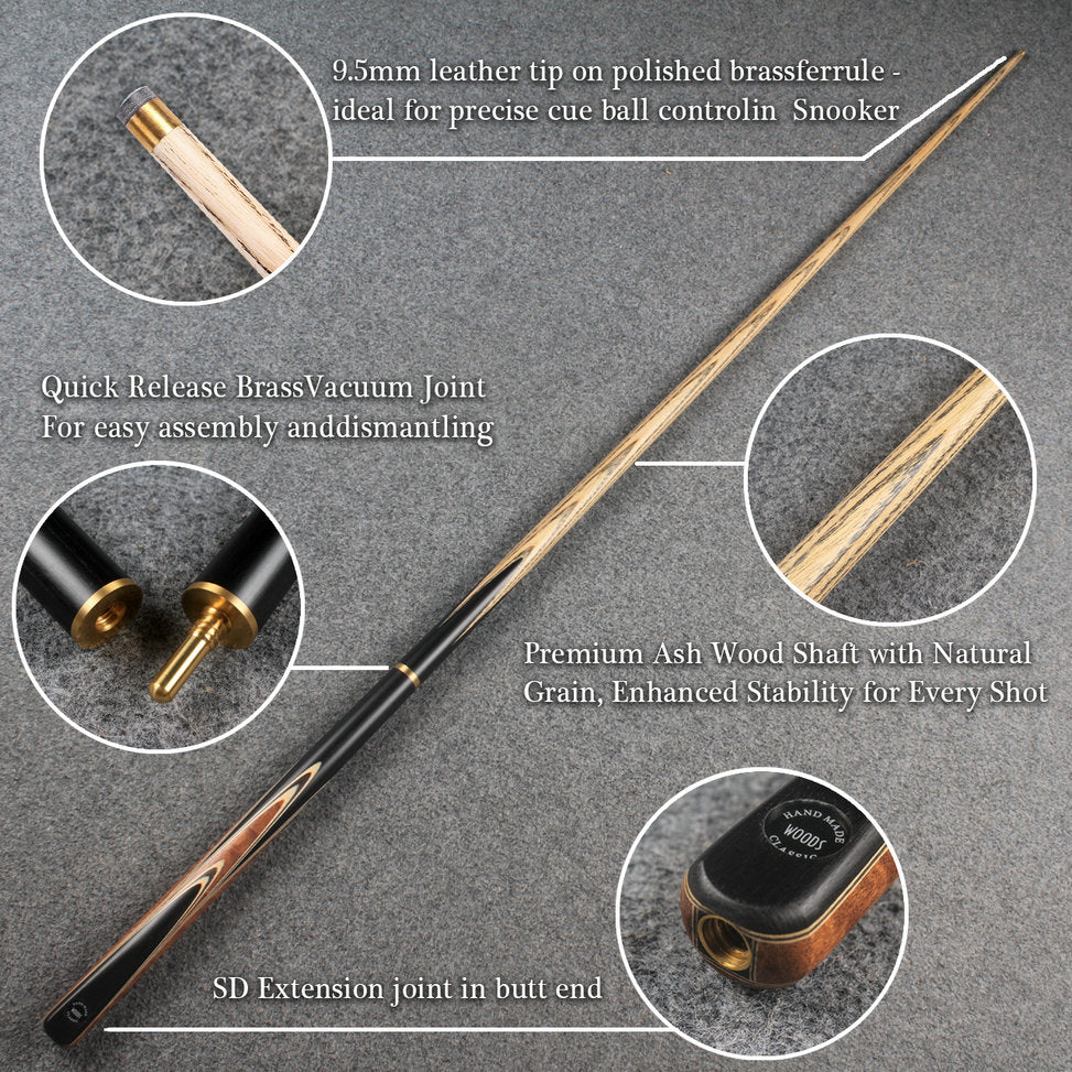 Woods Cues Classic Series — Handcrafted 3/4 Snooker Cue WOODS CUES